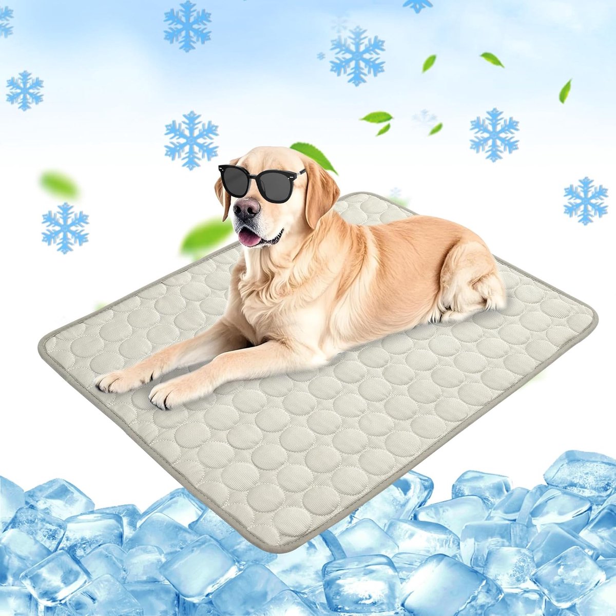 Koelmat Voor Honden, Zelfkoelende Koeldeken Voor Katten En Honden, Koelmat Voor Honden Zonder Gel, Ideaal Voor Thuis, Onderweg Of In De Auto