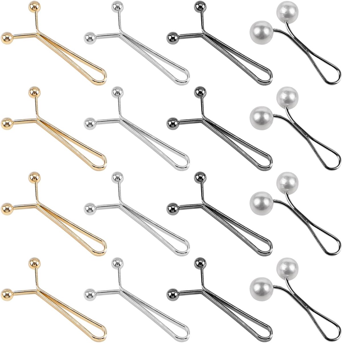 16 Onzichtbare Taille Gespen, Eenvoudige Taille Gespen, Naadloze Metalen Taille Spanners, Clips Om King Aan Te Passen.