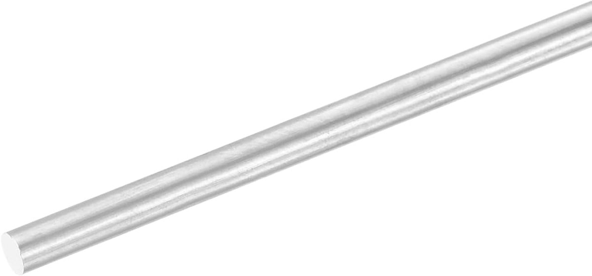 Aluminium ronde staaf, 3 mm x 300 mm, massieve draaibank, ronde stangen | 1 stuk, aluminium staven, voor doe-het-zelf handwerk, tuindecoratie, RC model, industriële machines