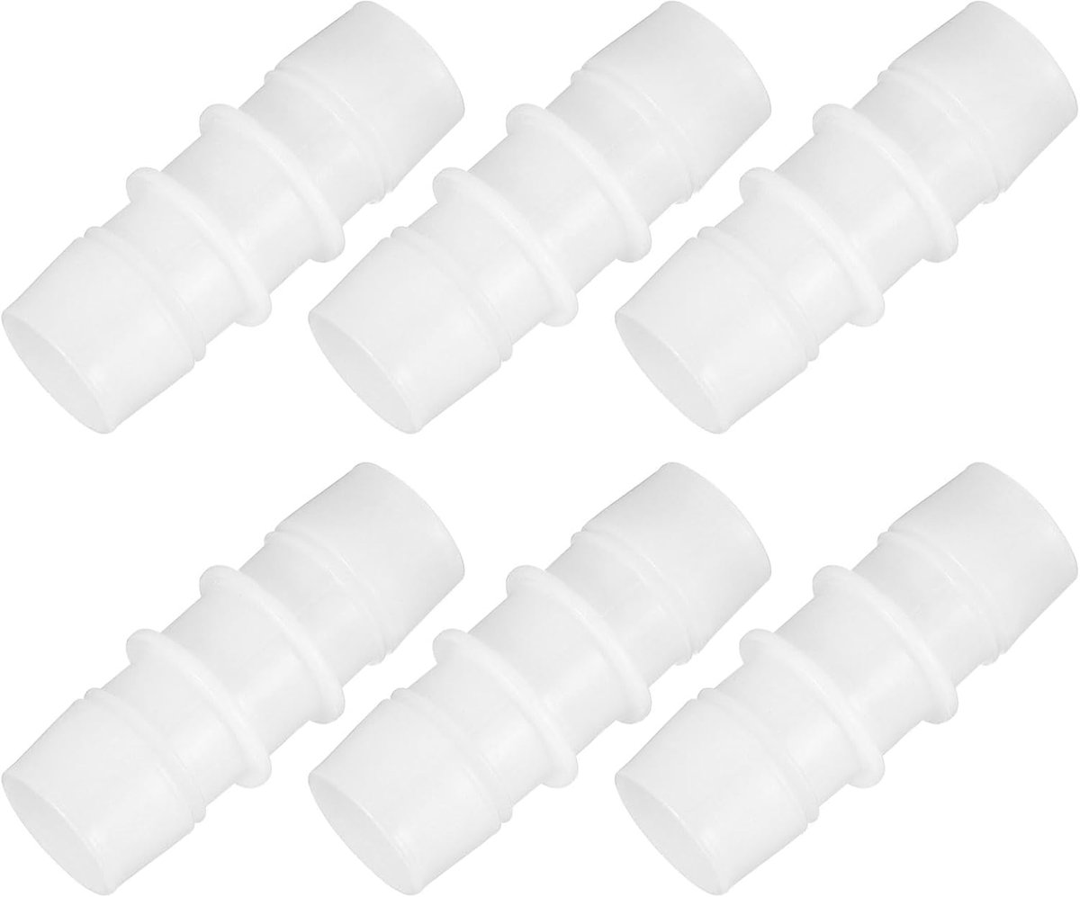 5/8" - 3/4" 6 stuks kunststof slangaansluitingen, verloopstuk buisschroefverbinding adapter Union Splicer Joint Kit voor lucht gas water systeem aquarium slangpomp