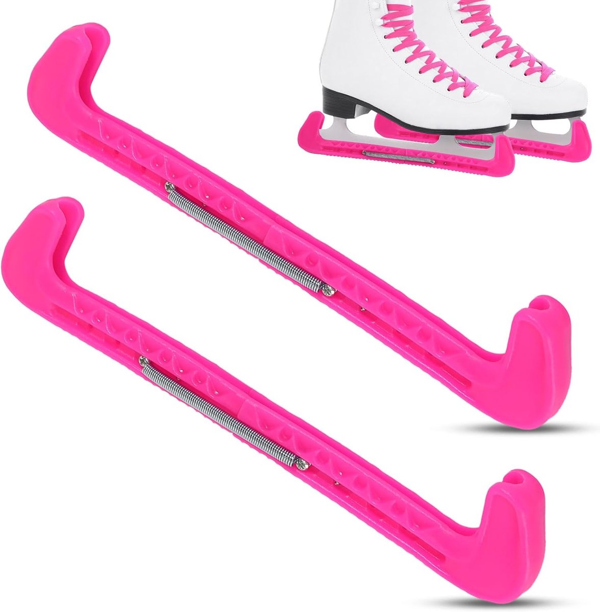 Kunstschaatsbescherming, verstelbare bescherming voor schaatsen met veer, bescherming voor kunstschaatsen, accessoires voor de meeste mensen
