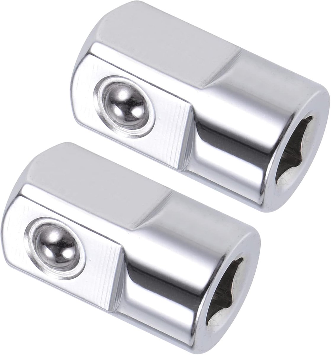 2 stuks 1/4" drive (F) naar 1/2" (M) bussen verloopstuk bus naar stekker conversie gereedschap voor ratelsleutel