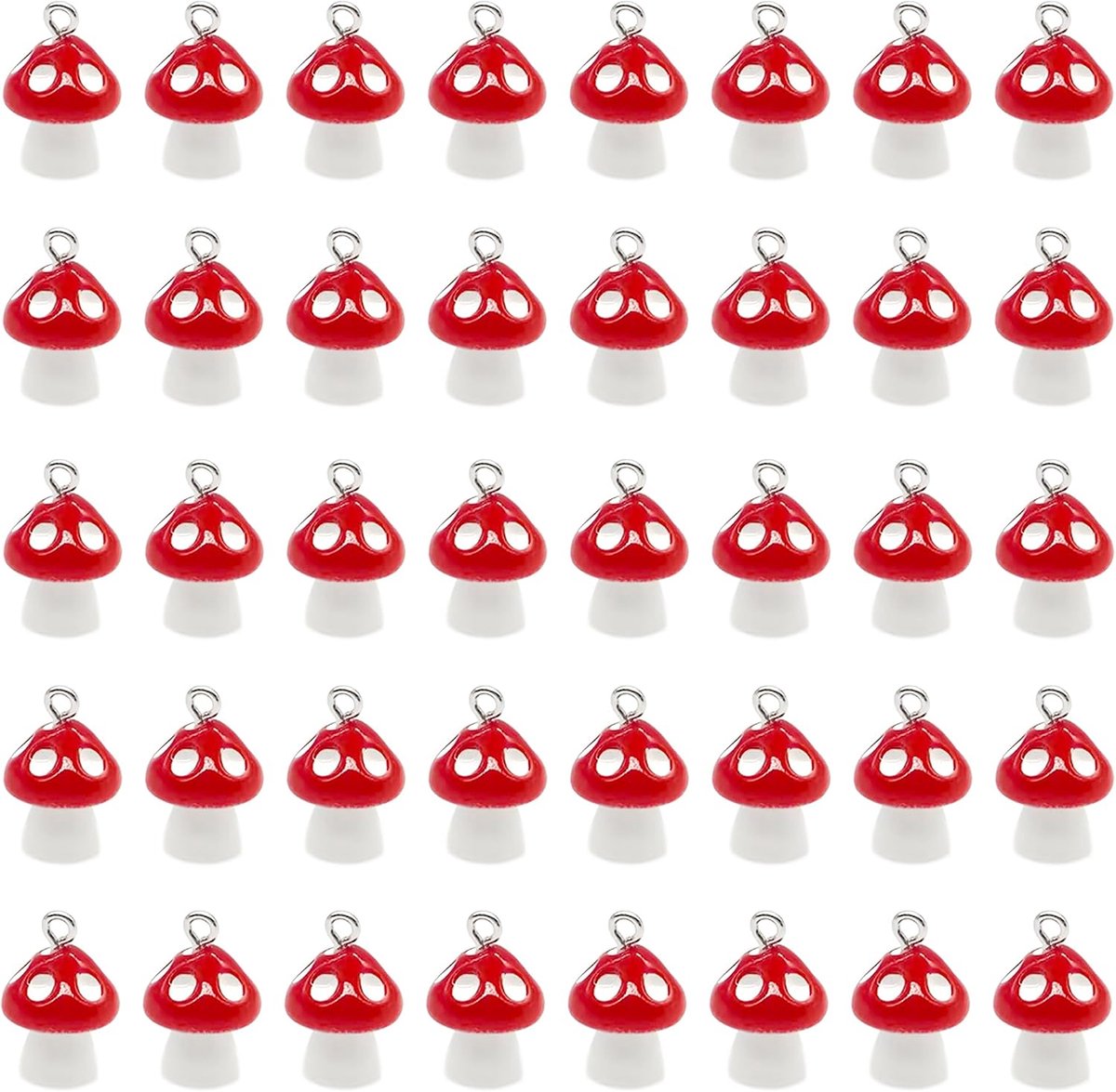 Bedels maken hangers kleine paddenstoelen ornamenten ornamenten paddenstoel sieraden doe-het-zelf handwerk voor armbanden halskettingen sleutelhangers