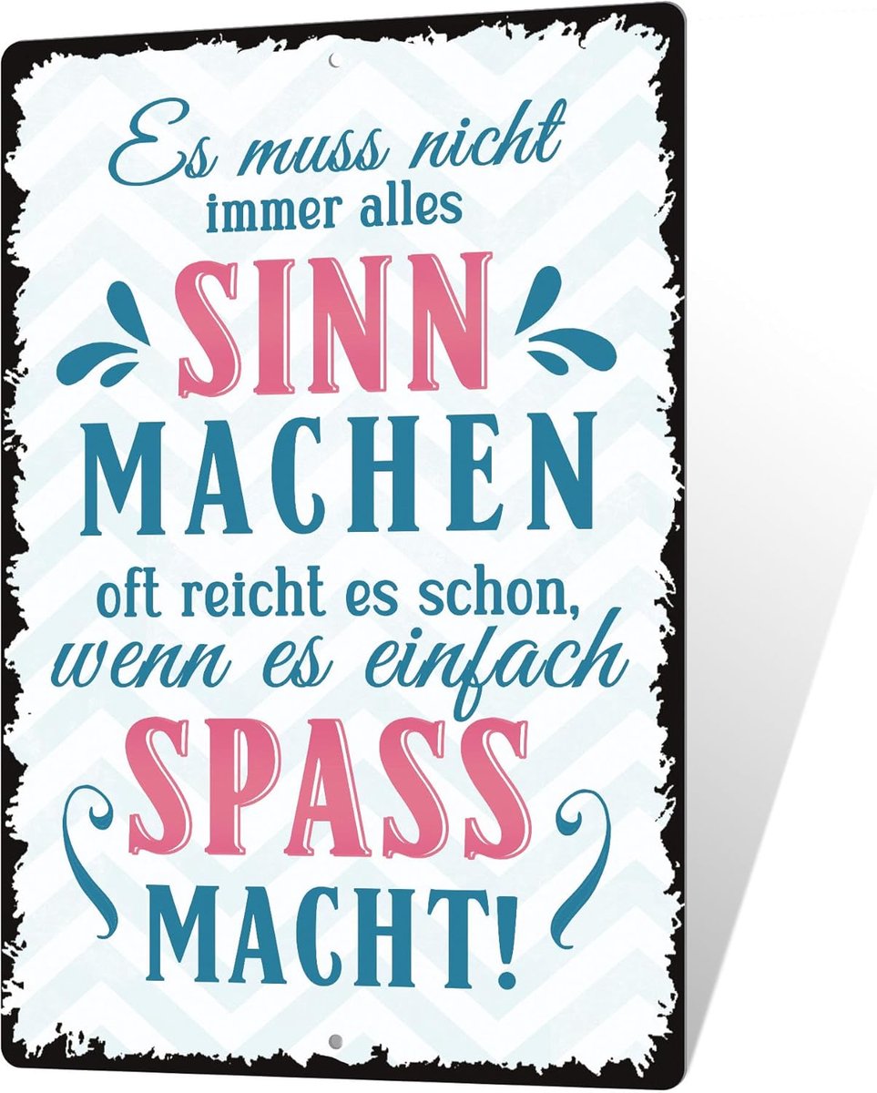 Decor 1 stuk metalen plaat Muurdecoratie ''Inspiration Quotes'', vintage plakket, muurkunst, decor, cadeau voor familie, vrienden, collega's, 18 x 20 cm