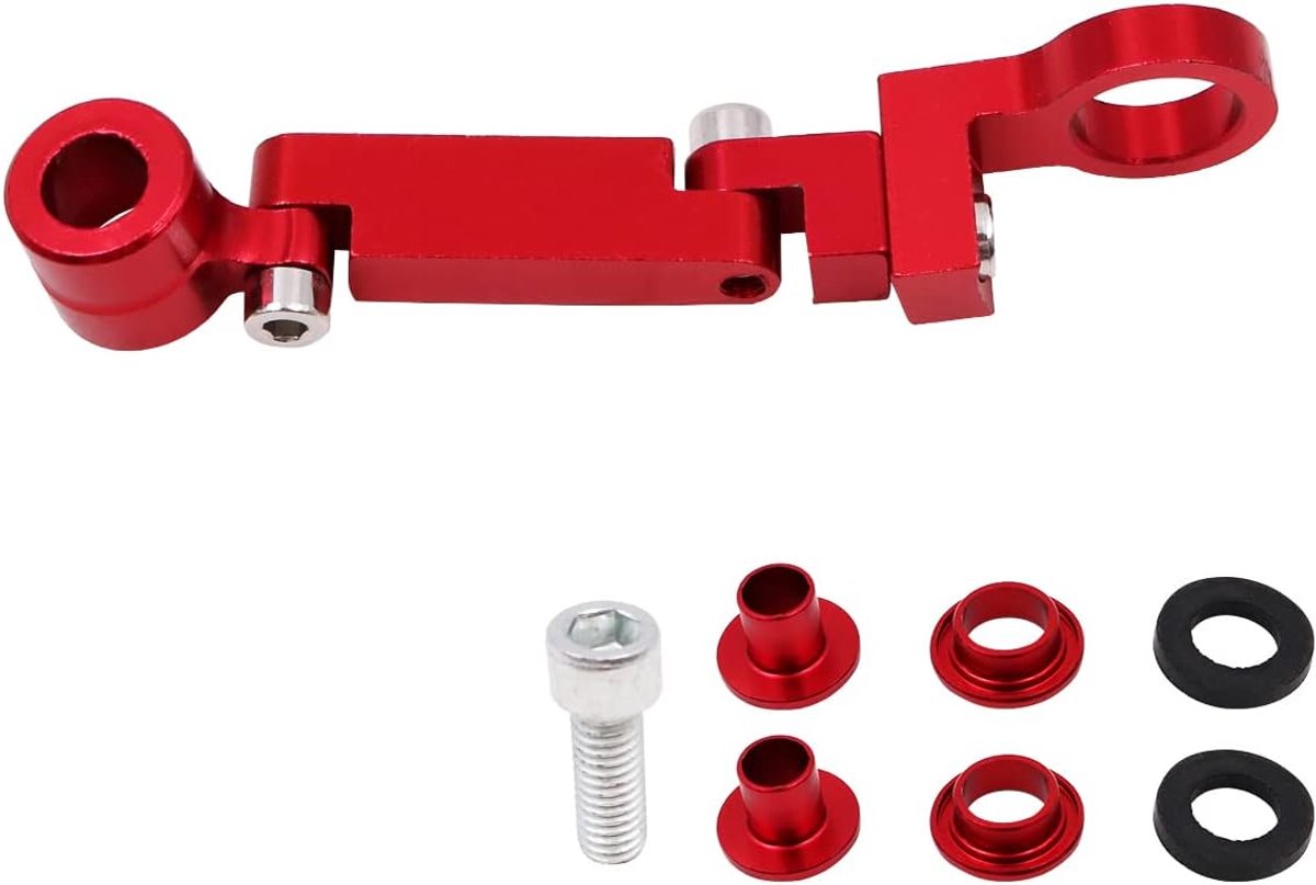 Pot Houder Motorfiets Universele Fluid Reservoir Hoofdremcilinder Mount Beugel Adapter-Rood