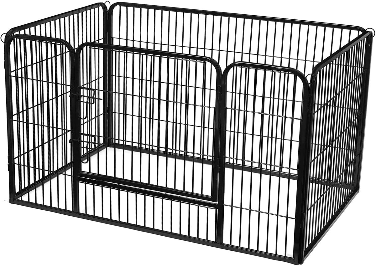 puppyrun, puppyhekje, puppyhekje, buitenverblijf, box voor honden 122 x 80 x 70 cm