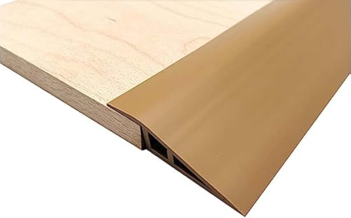 1 m pvc-rubberen rolstoeloprijlaat, zelfklevend, drempelverlager, deurvloerdrempelovergangsstrip, butt-up drempellijst, sierlijsten voor deuropeningen, tapijt, vloertegelrand, scooter (1,5 cm,