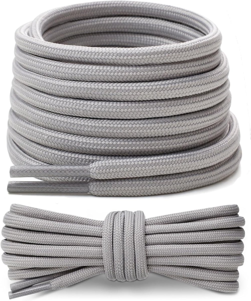 Schoenveters ronde scheurvaste veters voor sportschoenen loopschoenen werkschoenen wandelschoenen en trekkingschoenen, ca. 4,5 mm diameter, 80 cm - 180 cm lengte