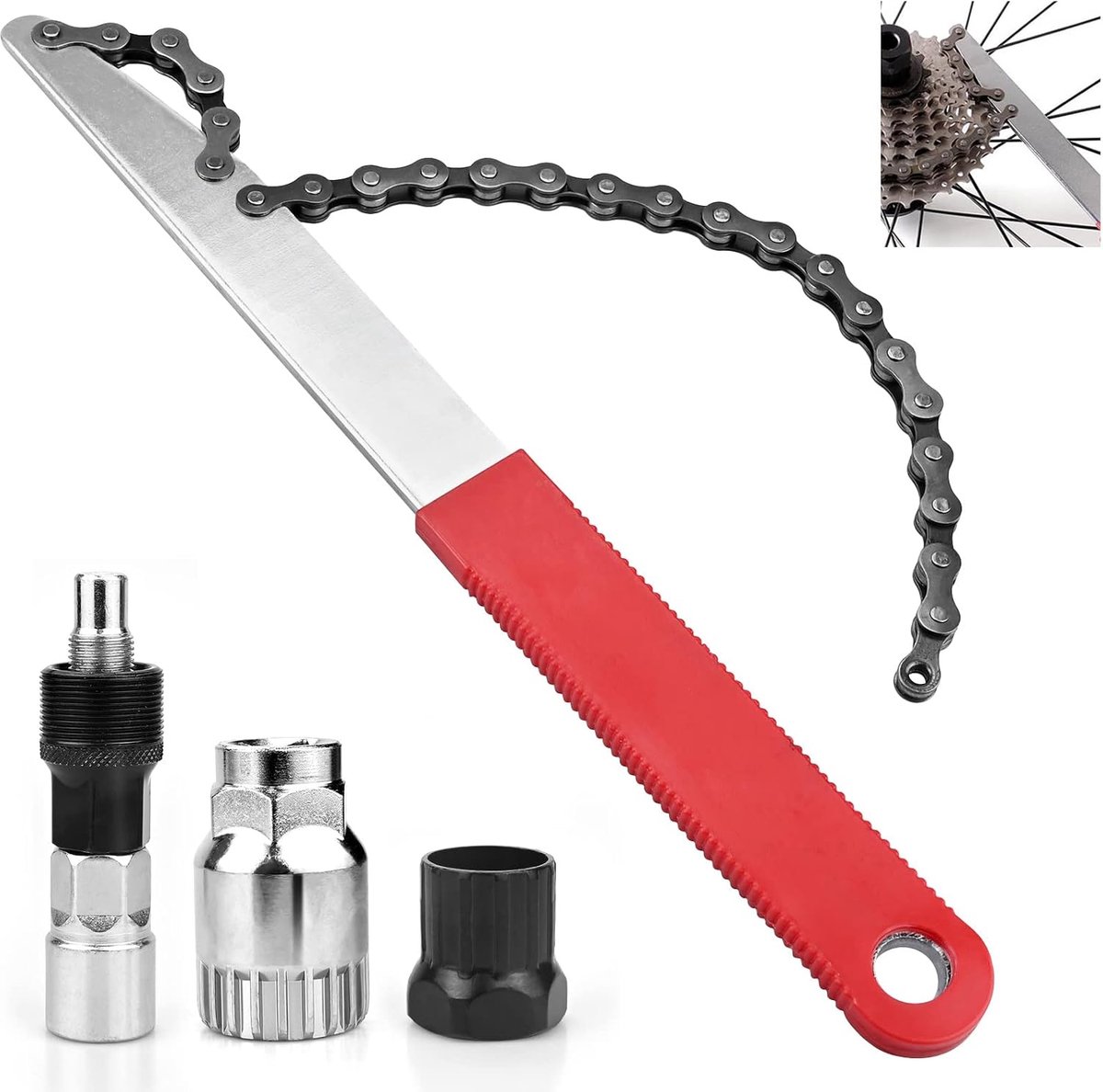 tandwieltrekker, cassettetrekker, tandwielverwijderaar, cassette, lockring, gereedschap, schroefkrans, trekkerkit, cassette-verwijderingsgereedschap voor cassette en schroefkrans