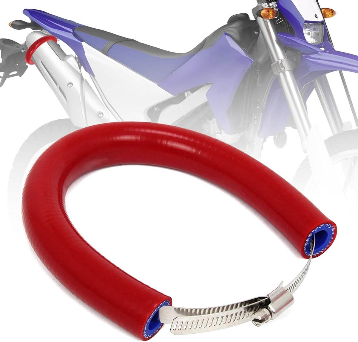 Uitlaat Guard Protector Verstelbare Crossmotor Uitlaat Guard Universele voor SX EXC CRF XR YZ YZF FE TE Rood