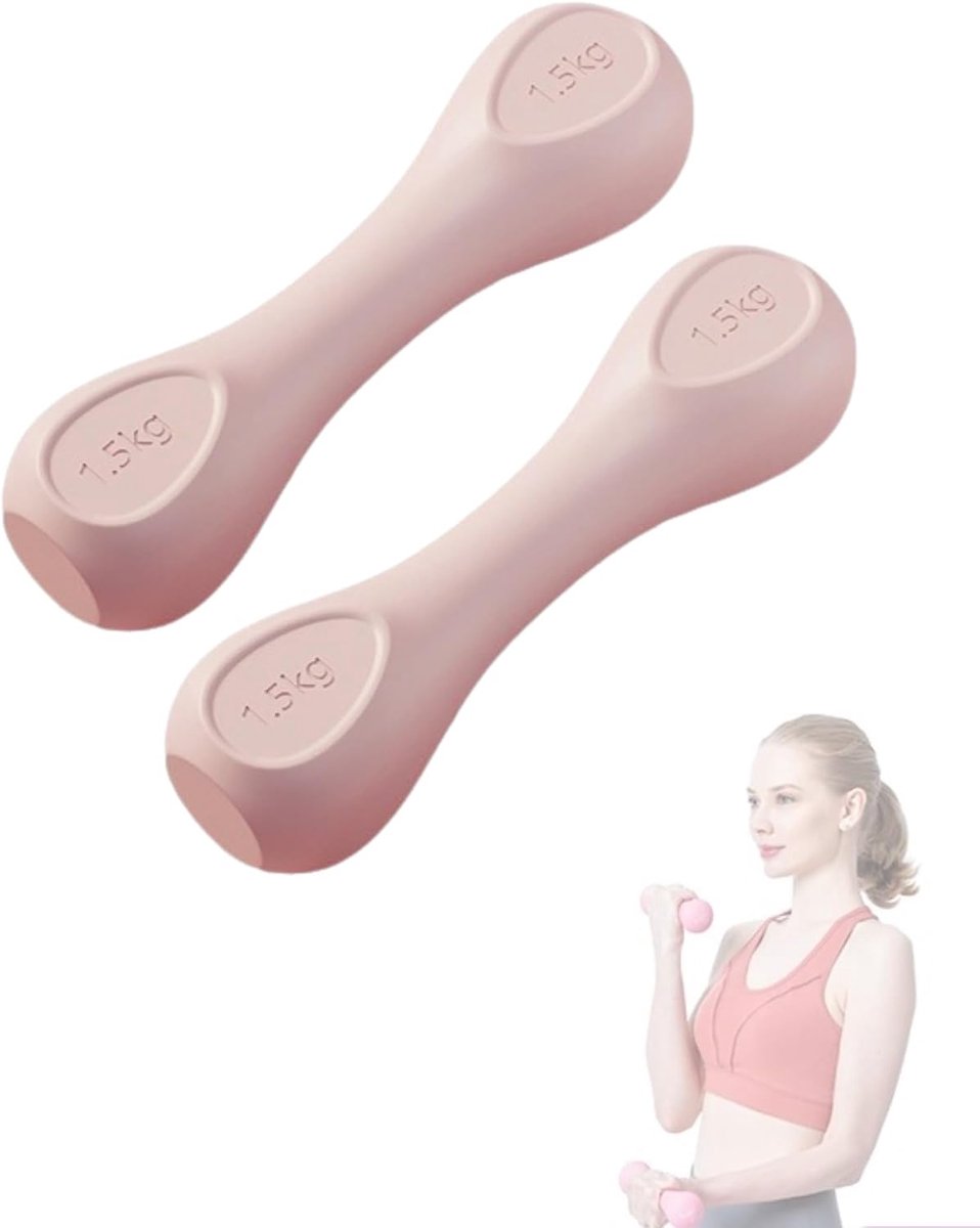 Set Van 2 Neopreen Halters Van Lichte Gymgewichten, Antislip Halters, Ideaal Voor Krachttraining En Thuisgymnastiek, Ergonomische Fitnesshalters.