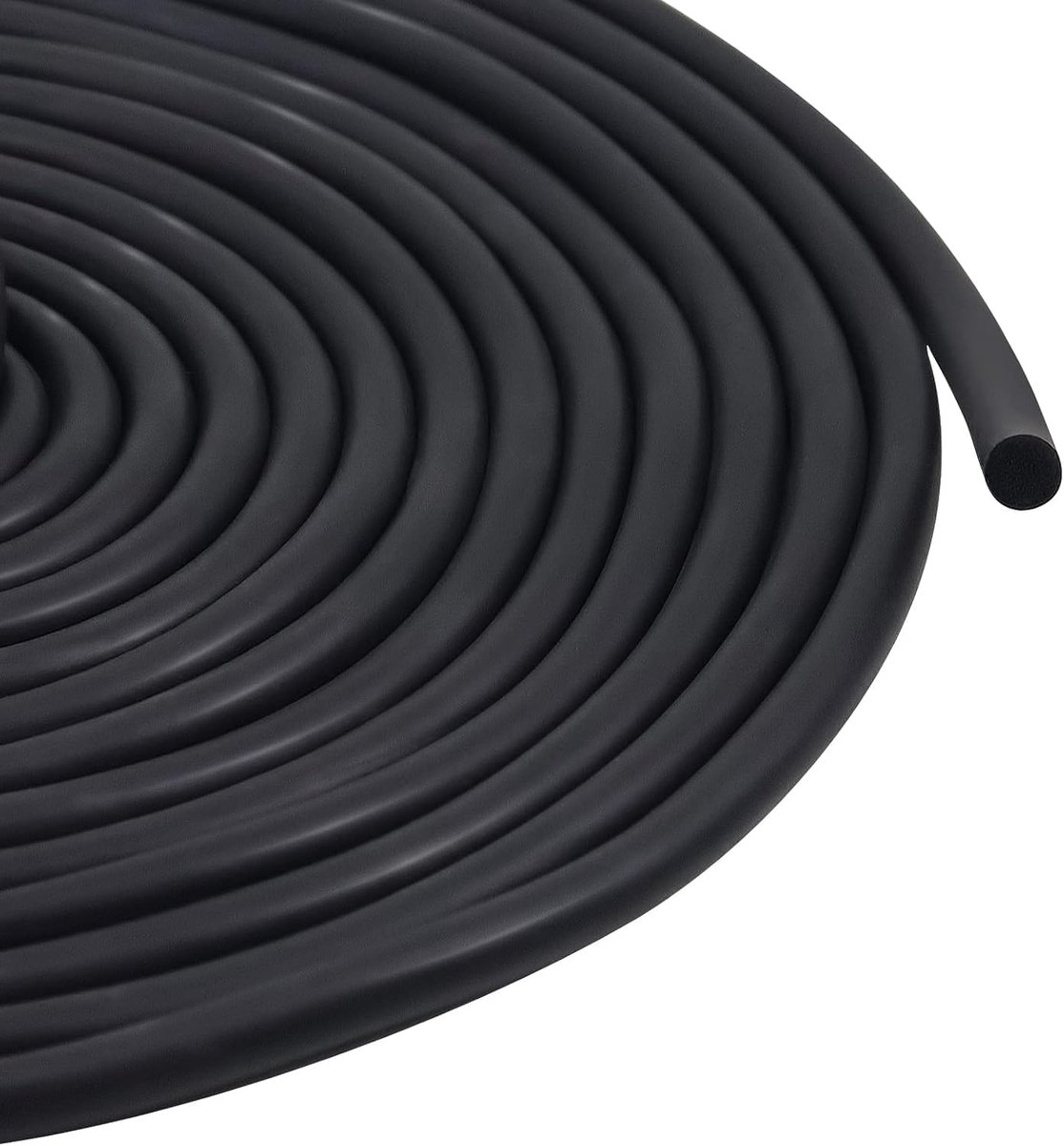 Steunstang voor openingen en voegen, 6 mm x 5 m, zwart schuimrubber voor het strippen van weer, deurafdichting, betonuitzettingsvoeg
