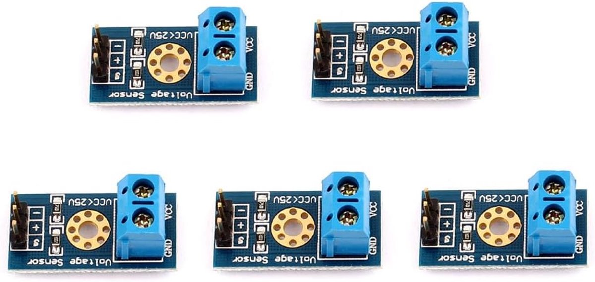 5STKS Spanningssensor Max 25V Voltage Detector Bereik 3-Pins Sensor Modul voor Arduino