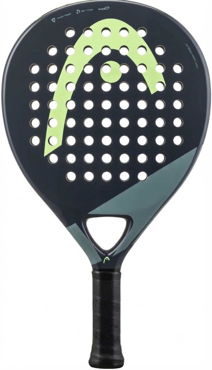 Lìon® Padelracket - Inclusief Gratis Draagtas - Padeltennisracket - Grijs - 45cm x 26cm x 1cm