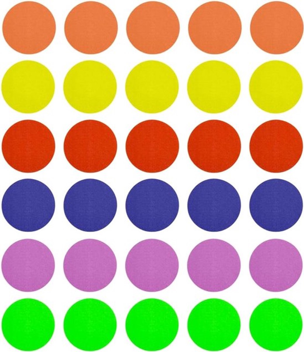 Kleurige Vloermarkers voor Gym en Klaslokaal - Antislip Nylon Dots, Perfect voor Activiteiten en Spellen (30 Stuks, 6 Kleuren, 10 cm)