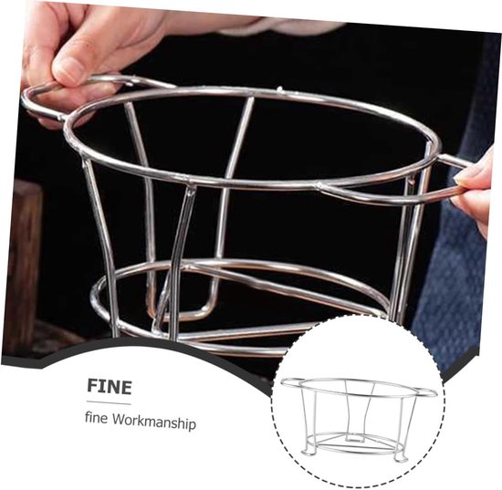 Kookplaat Stand - Grill Rek - Buiten Koken - Stabiele Steun - 24.5 x 17 x 11 cm - Zilver — afbeelding 5