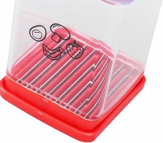 Keuken Snijmachine - Groente Hakker - Snel Groente Snijden - Uniek Duwbord Mechanisme - 12 x 8 x 8 cm — afbeelding 3