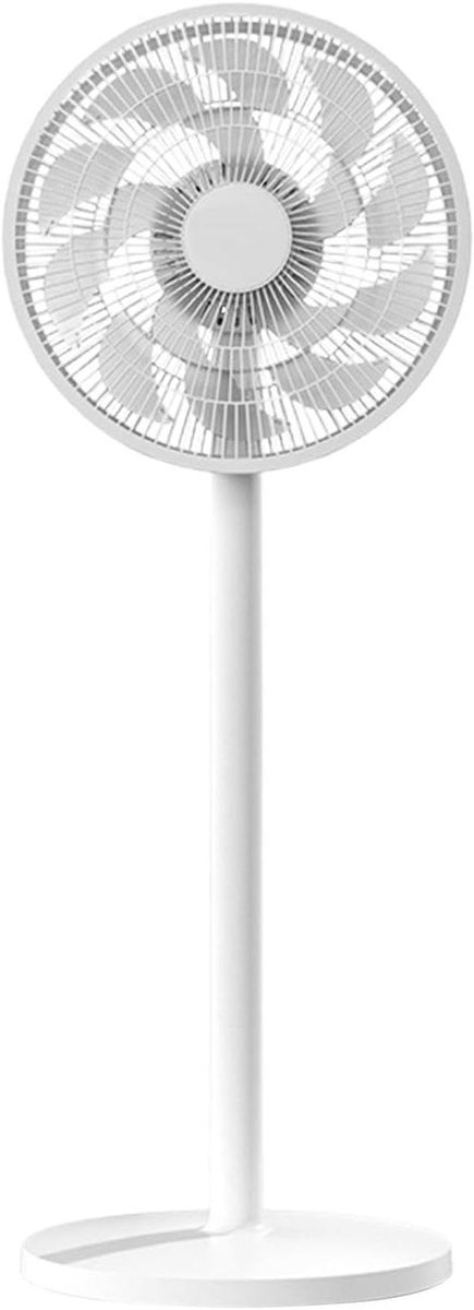 Staande Ventilator - Geruisloze Vloerventilator - Comfortabele Koeling - Energiebesparende Modus - 92 cm Hoog - Wit