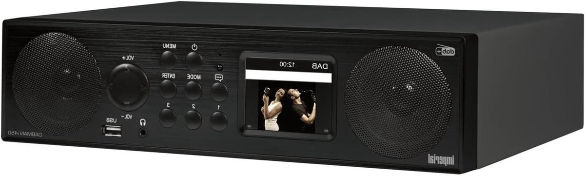 Internetradio DAB+ FM - Keukenradio Streamer - Muziek Luisteren - 2.1 Geluidssysteem - Zonder CD-speler - Zwart