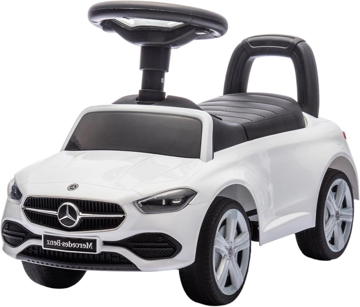 Loopauto Mercedes Benz - Kinderauto Rijden - Actieve Ontwikkeling - Anti-kantel Ontwerp - 65 cm - Wit