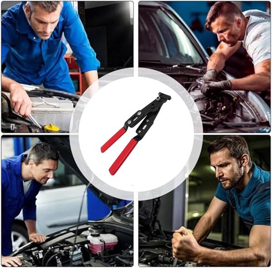 Slangenklem Gereedschap - Tang Klem Tang - Auto Onderhoud - Versterkte Constructie - 24 cm - Zilverkleurig — afbeelding 4