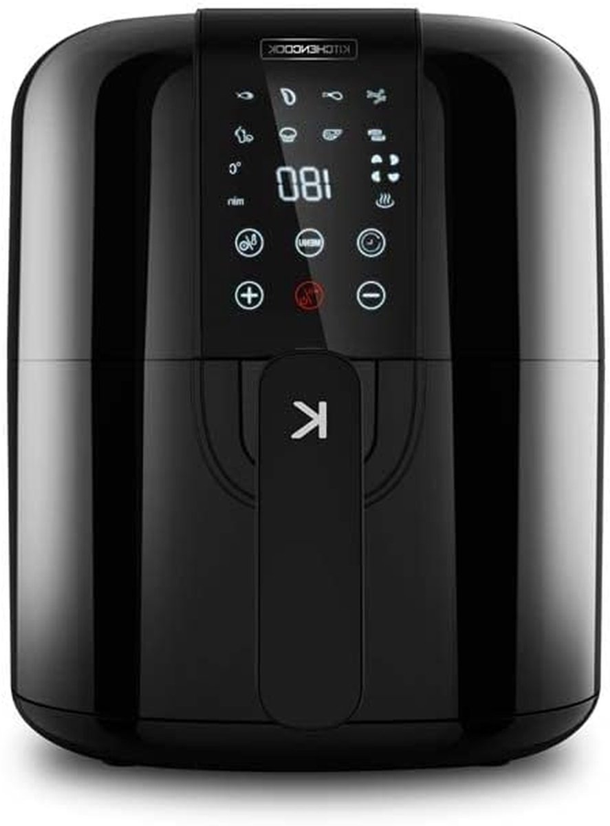 Airfryer - Friteuse zonder olie - Gezond Koken - 8 Voorgeprogrammeerde Programma's - 3 Liter - Zwart
