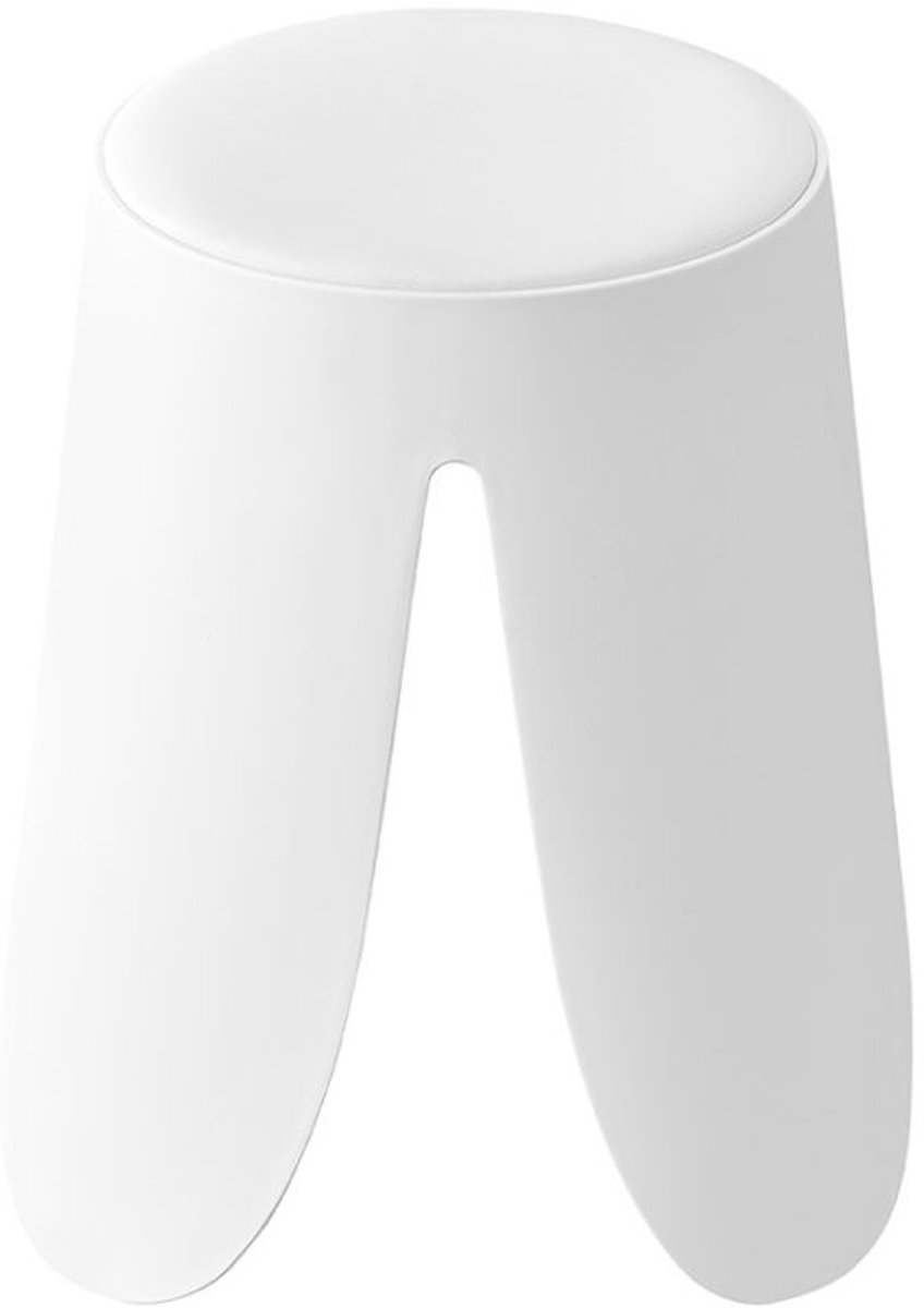 Rousseau Witte Astin Kruk | PP Poten en PU Zitting | 46 x 30 x 30 cm