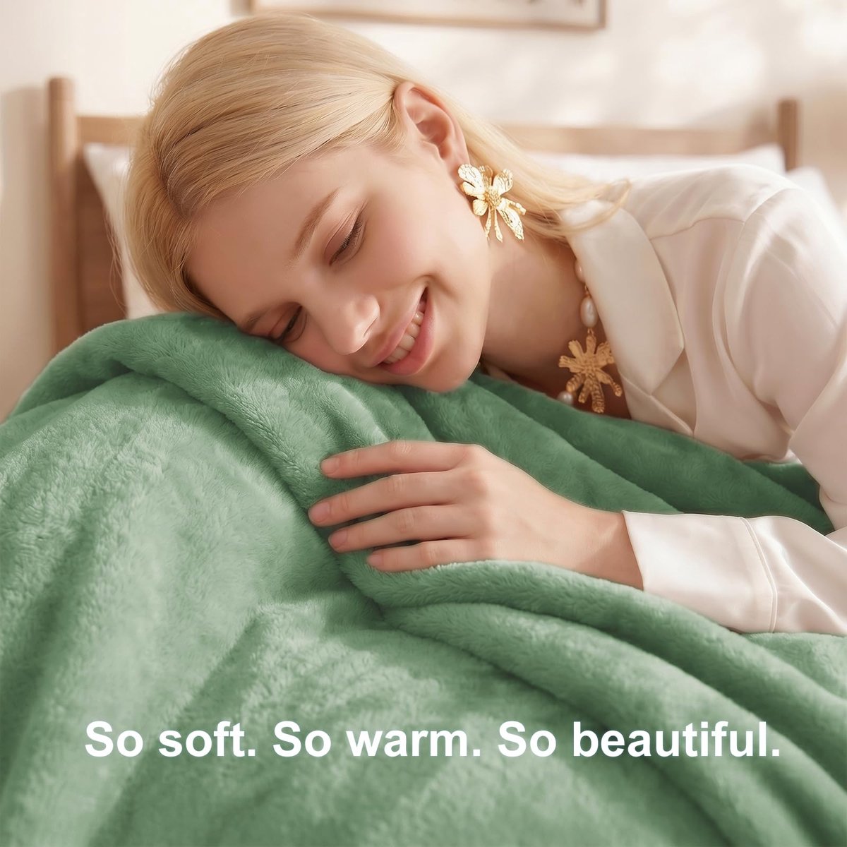SnelShoppen - WAVVE Fleece Deken 230x270 cm – Extra Zachte Warme Plaid, Knuffeldeken, Bankdeken, Woondeken voor op de Bank, Bed of Reis, Lichtgewicht,