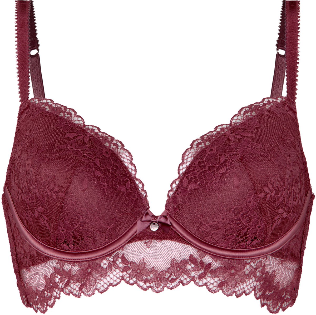 Hunkemöller Padded Underwired Longline Bra Naomi Paars