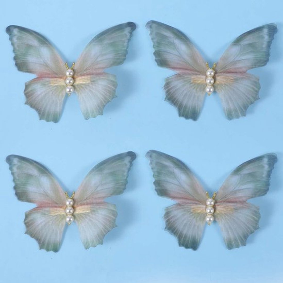 - Haarspelden - 3D Beweegbare Vleugels - Schattige Accessoires - Multicolor - Haarclips voor Meisjes - Geschikt voor Vrouwen en T...