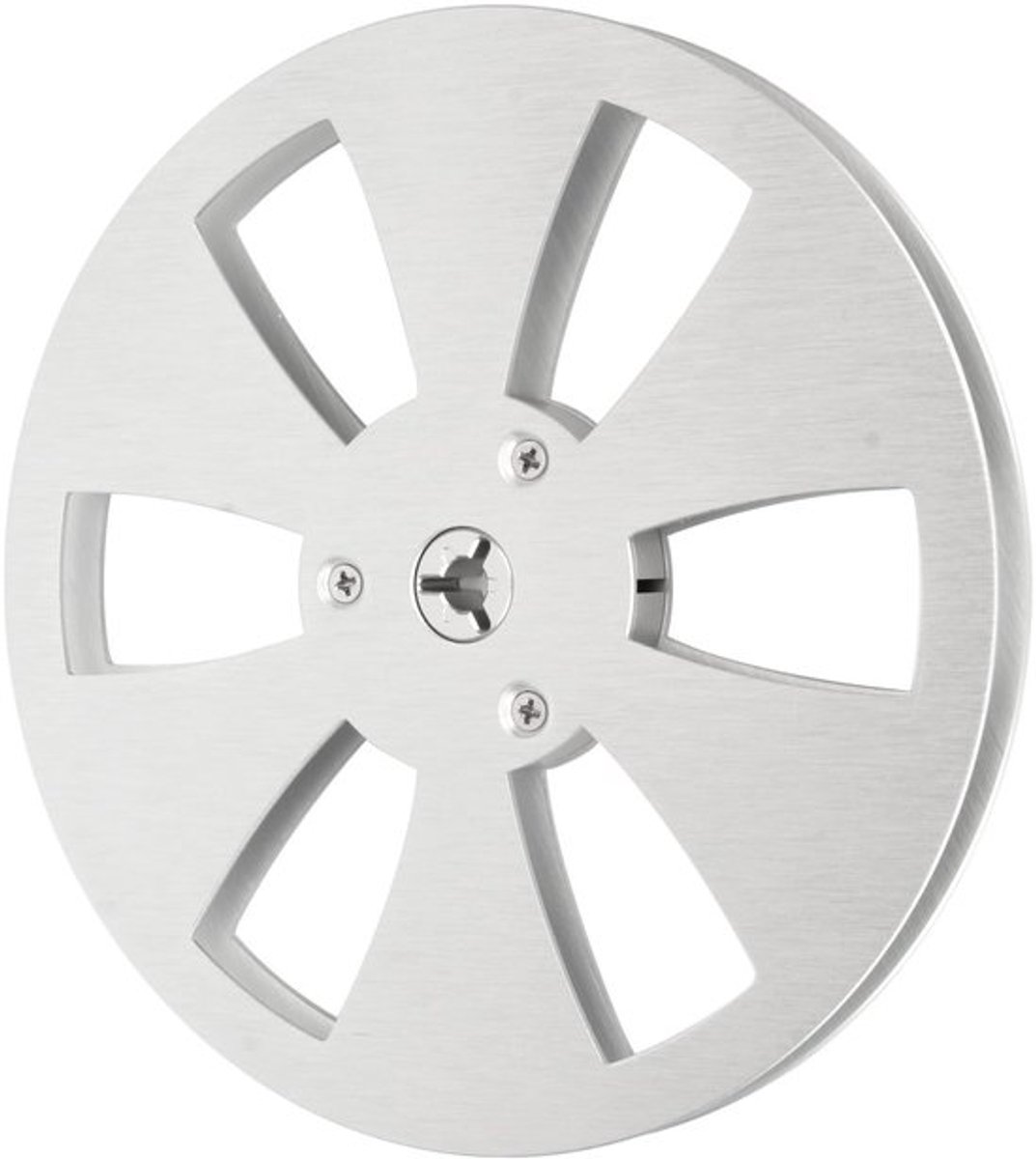 Lege Tape Reel - 1/4 Inch - Aluminiumlegering - 6 Gat - Roestvrij Stalen Schroeven - Opname-opwikkelspoel