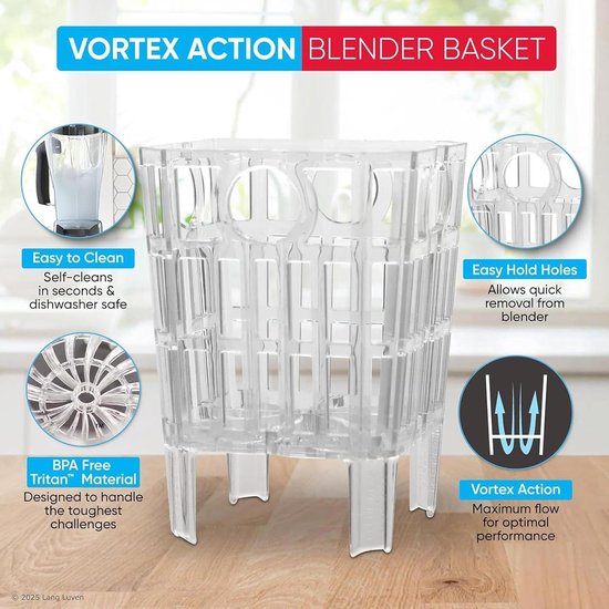 Mixer Accessoires - Blender Opzetstuk - Maaltijden Bereiden - Voedselveilig Materiaal - 14.5 x 10.5 x 10.5 cm - Enkele Attribuut — afbeelding 4
