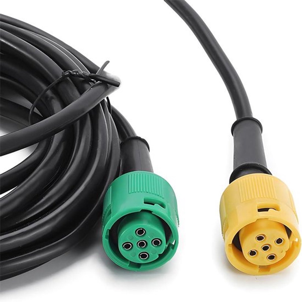Spiraalkabel voor aanhanger, adapter, verlenging - 13-polig connector - caravan, camper, tractor auto