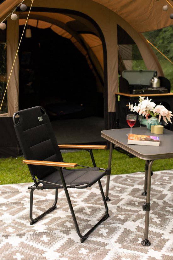 Redwood Bronte Bamboo 3D XL Stoel - Camping klapstoel opvouwbaar - Black van Redwood — afbeelding 2