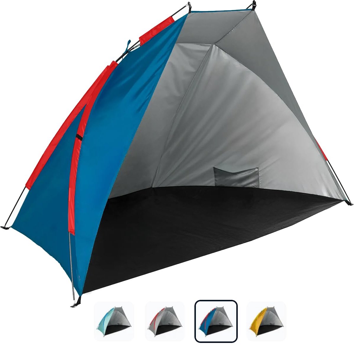 SnelShoppen - AQUASTIC Concielo Strandtent - Lichtgewicht, Compacte Tent met UPF 50 Bescherming - 120 x 210 x 120 cm - Duurzaam Polyester - Blauw - Id