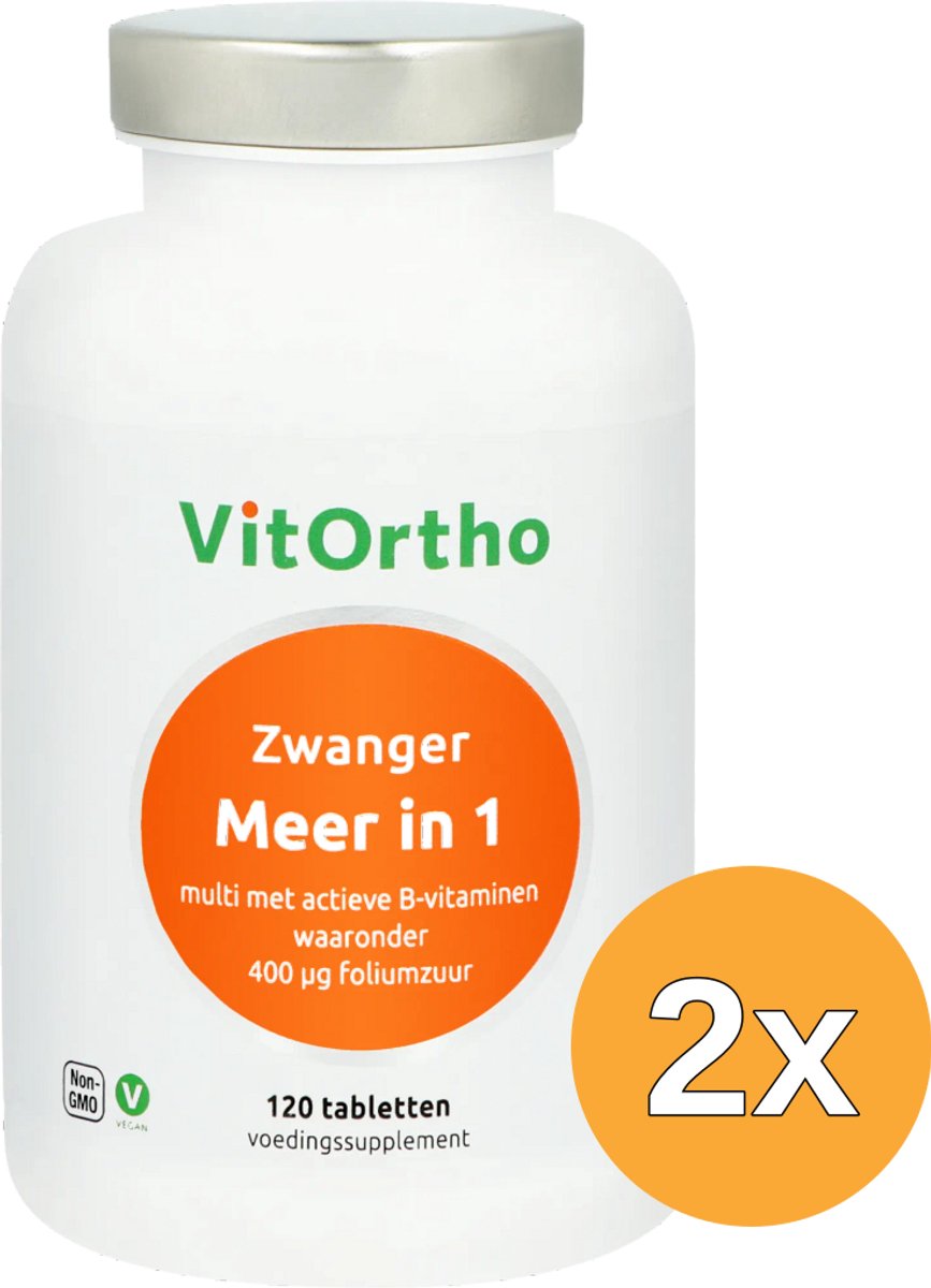 2x VitOrtho Meer in 1 Zwanger (120 tabletten)