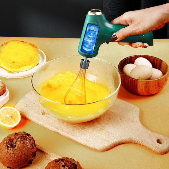 Draadloze Handmixer - Elektrische Garde Eierklopper - Bakken en Koken - 3 Snelheden — afbeelding 3