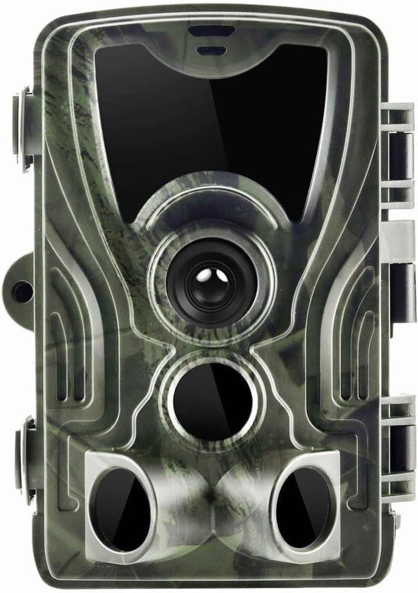 Wildcamera Bewegingsgeactiveerd - Trail Camera Nachtzicht - Dieren Observeren - IP66 Waterdicht - 25 x 15 x 15 cm