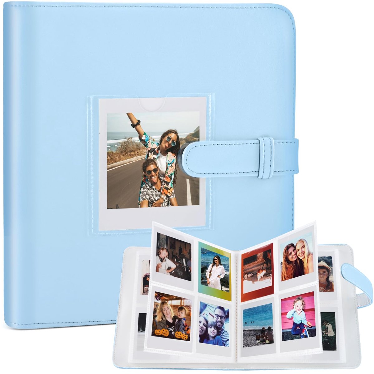 SnelShoppen - Fotoalbum 288+1 Vakjes voor Instax Mini/SQ en Polaroid Go - Perfect voor Feesten, Reizen, Kinderen - Hoogwaardige Kwaliteit en Duurzaam