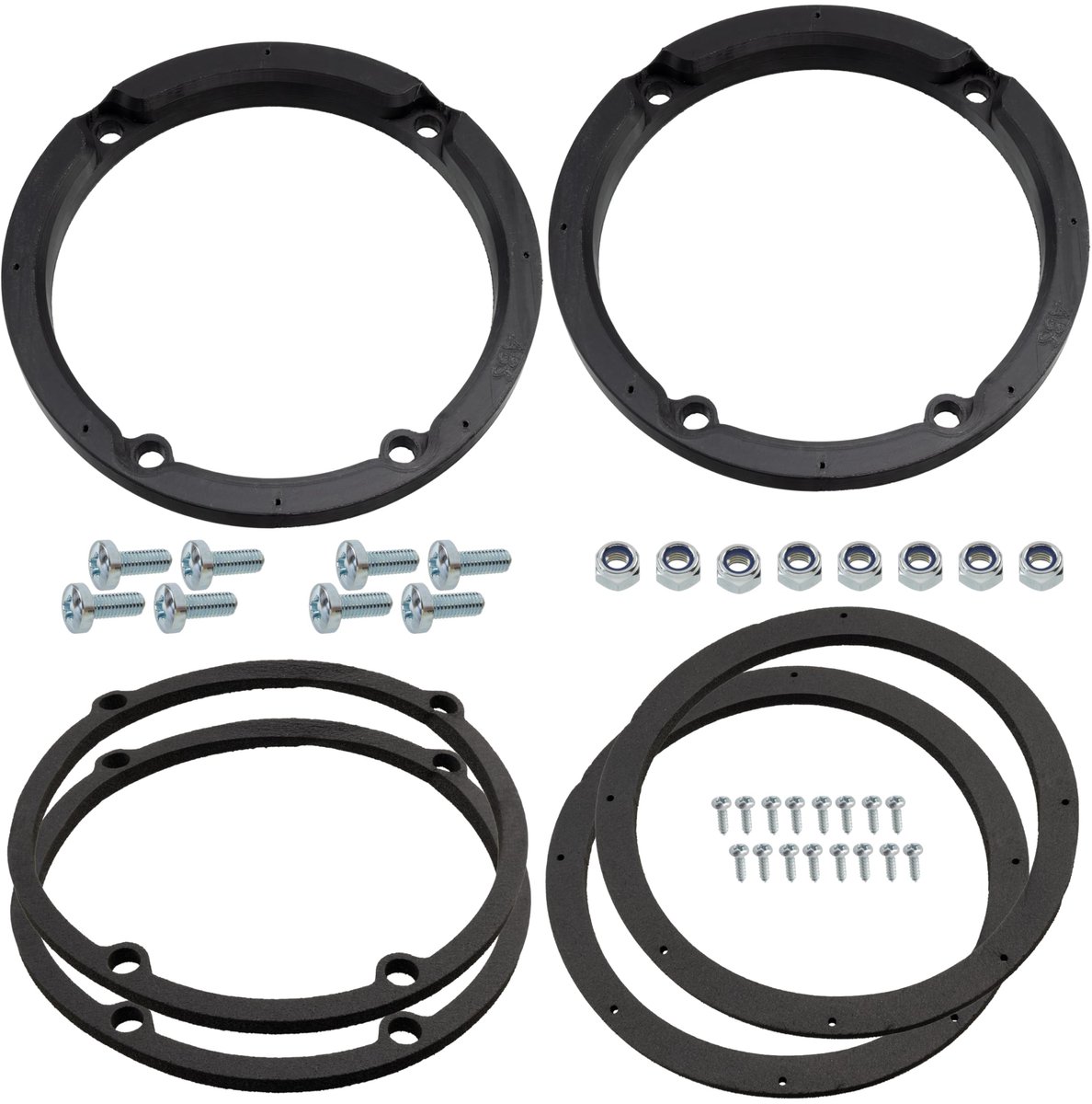 SnelShoppen - Kit van 2 Speakers Adapters/Houders Ø165 mm voor Voorportieren - Compatibel met Mercedes Sprinter, Viano, Vito, VW Crafter - Audio Upgra