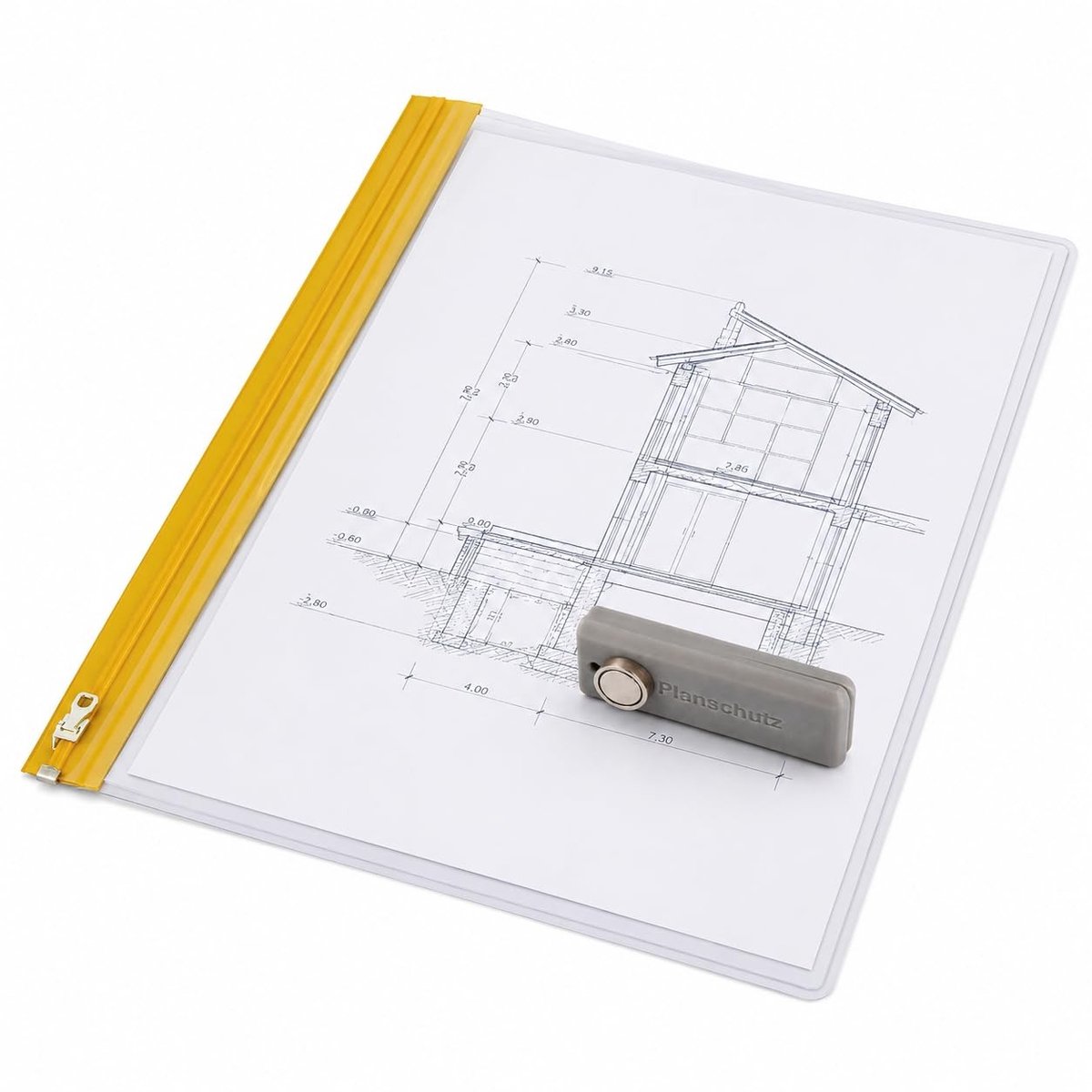 Dailygoods- Beschermtas A3 met Glijsluiting - Waterdicht - UV-bescherming - Weerbestendig - Sterke Magneetkracht - Hoogwaardige PE-zeiltassen - Documententas
