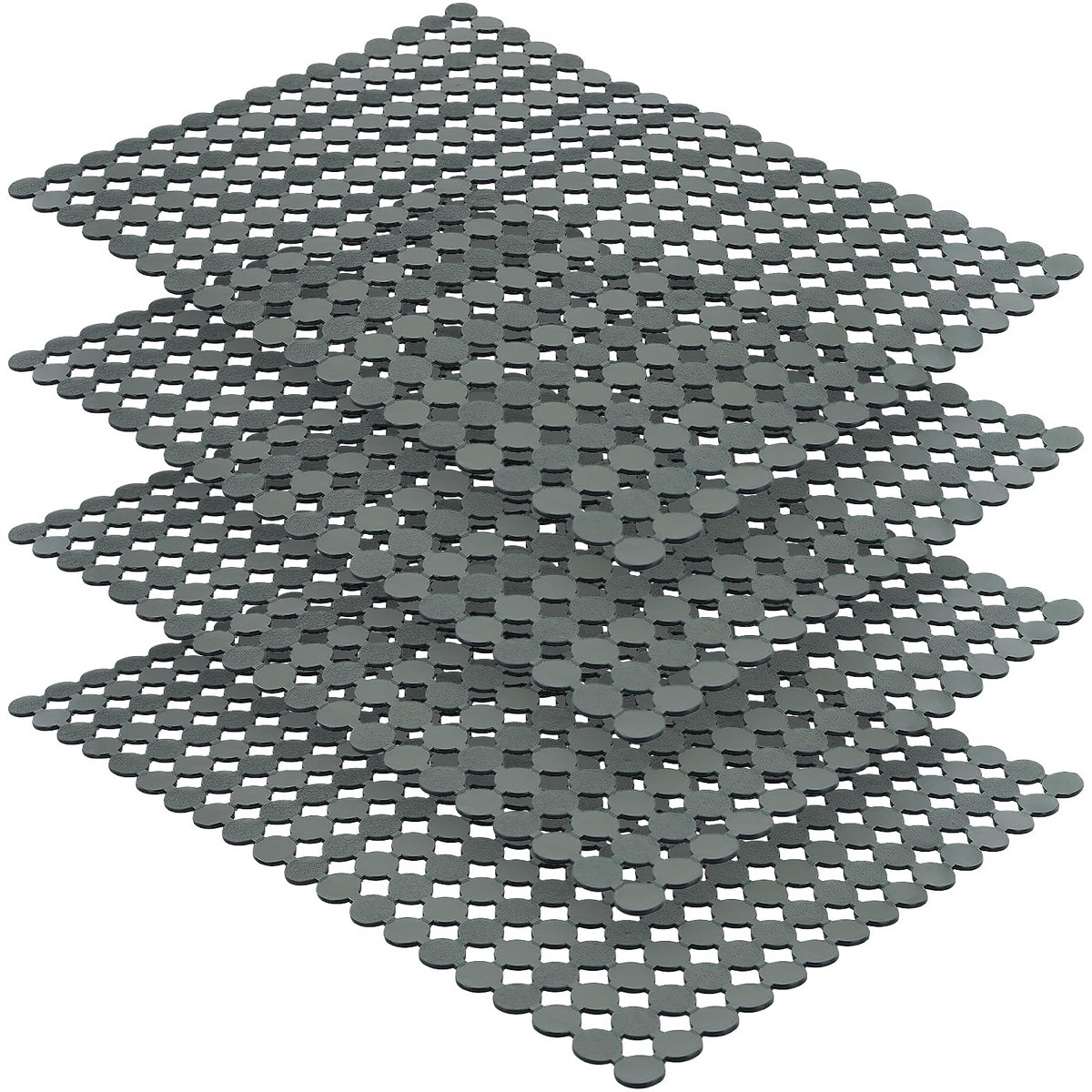 Dailygoods - 4 Stuks Keuken Spoelbak Beschermmat - Verstelbare Sneldrain Mat voor Keramiek en Dailygoods
