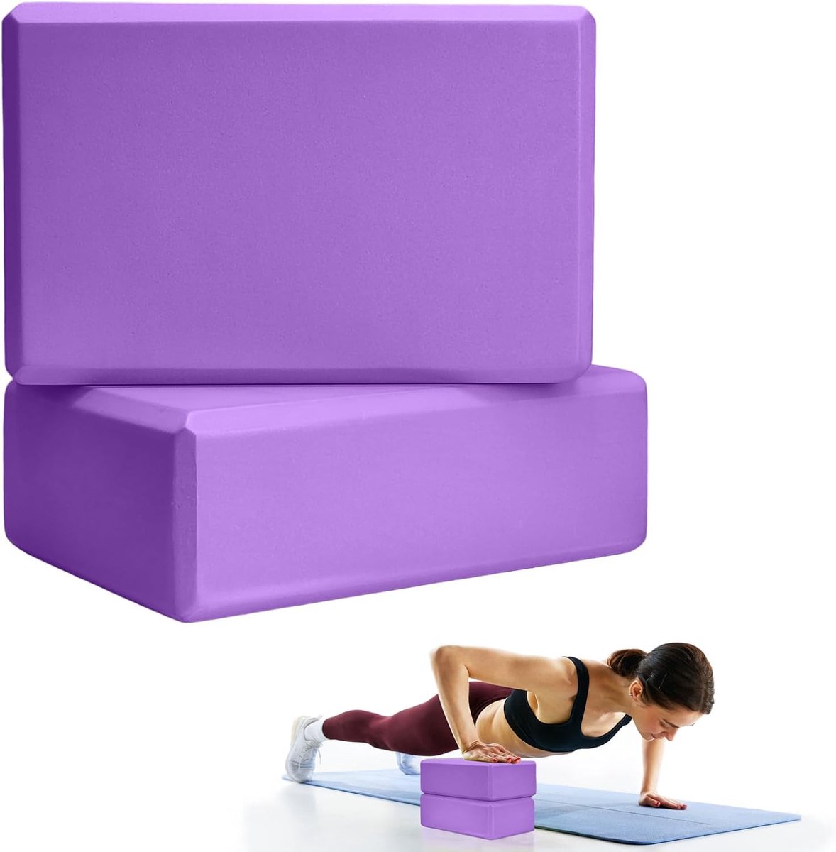 Dailygoods - Yogastenen Set van 2 voor Stabiliteit en Ondersteuning
