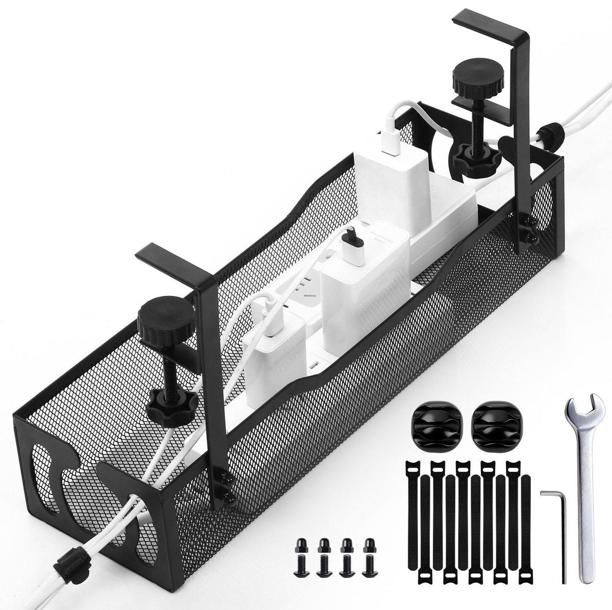 Dailygoods - Kabelmanagement Tray voor Bureau - Geen Boren Nodig