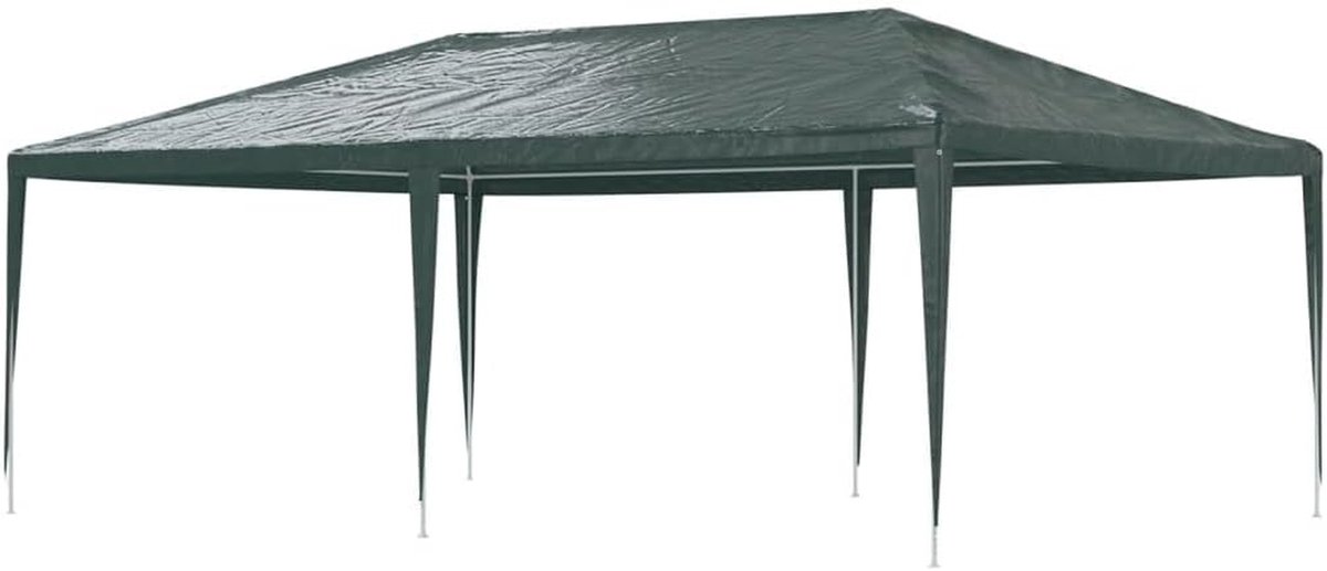 Partytent - Feesttent Tuinpaviljoen - Feesten Buiten - Waterdicht Uv-bescherming - 4 x 6 m - Groen