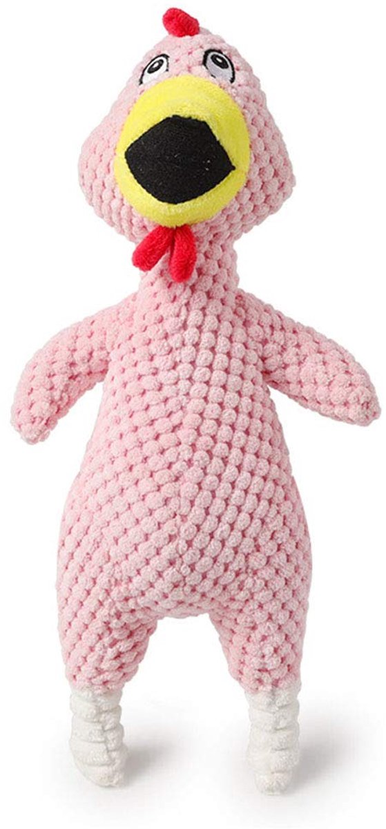 Dailygoods - Pluche Honden Speelgoed - Squeaky Kippen Speelgoed voor Honden