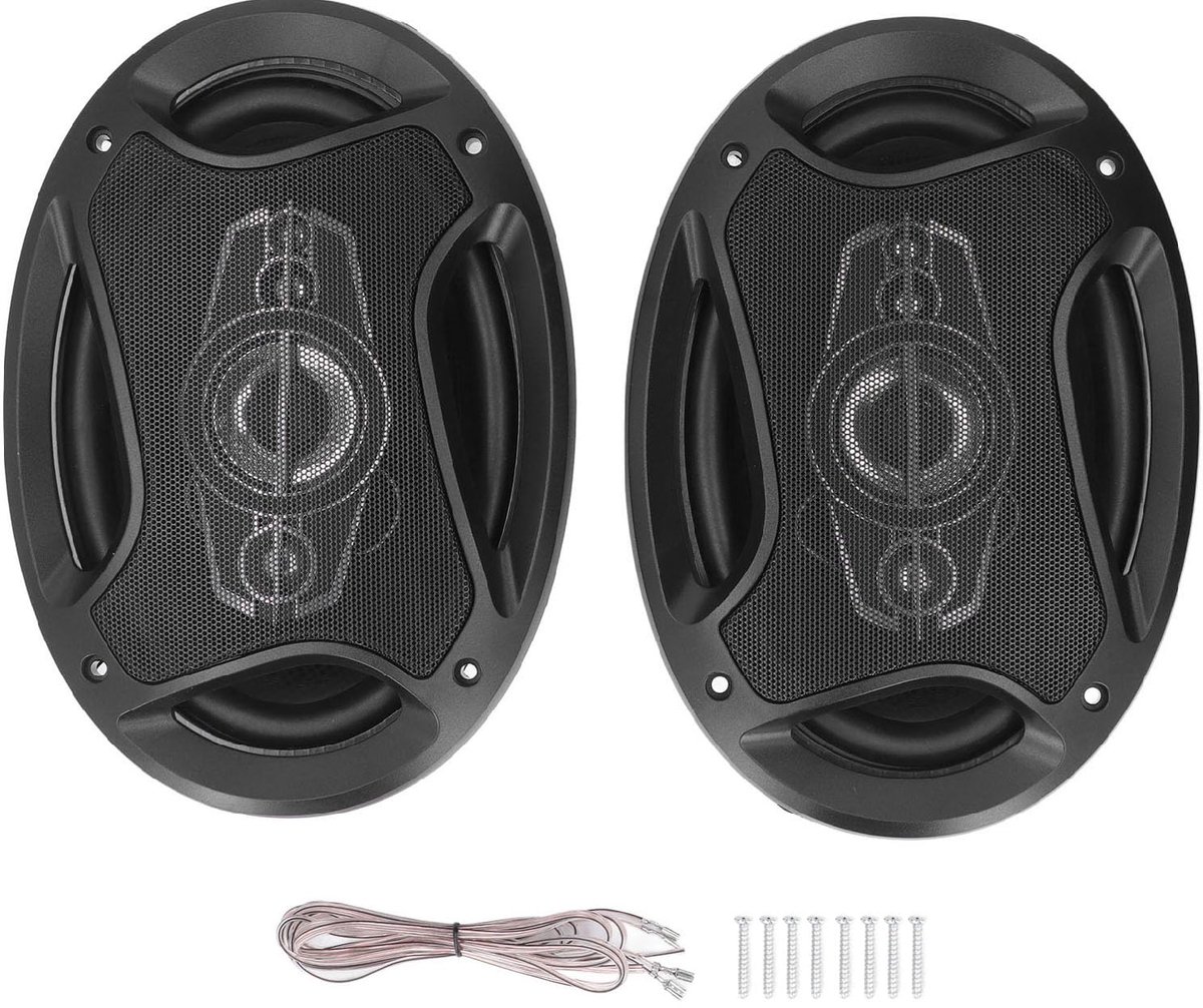 SnelShoppen - 2 Stks 6x9 Inch Coaxiale Auto-speakers 800W 4 Ohm Autoluidsprekers met Duurzaam Rubberen Rand voor Krachtig Autoradio-geluidssysteem