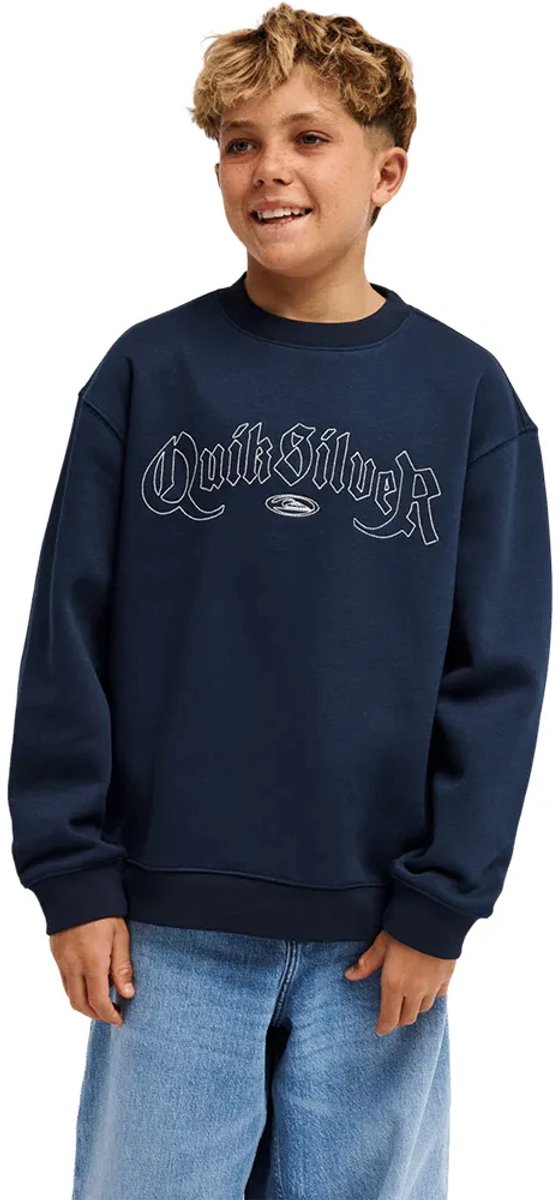 Quiksilver Graphic Crew Ov Sweatshirt 16 Years Jongen Blauw