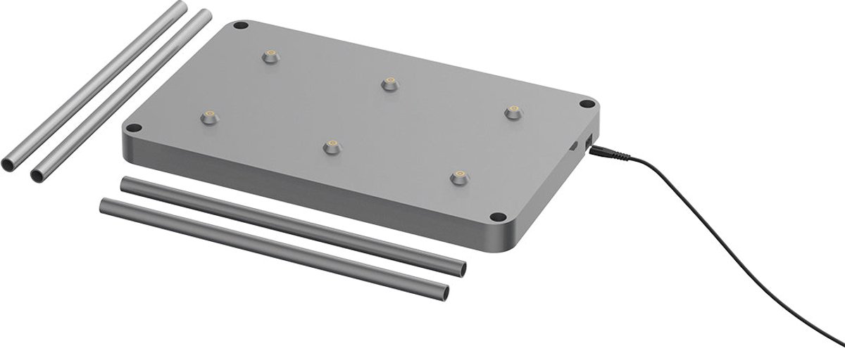 Oplaadstation voor 6 lampen 53CM PLATE