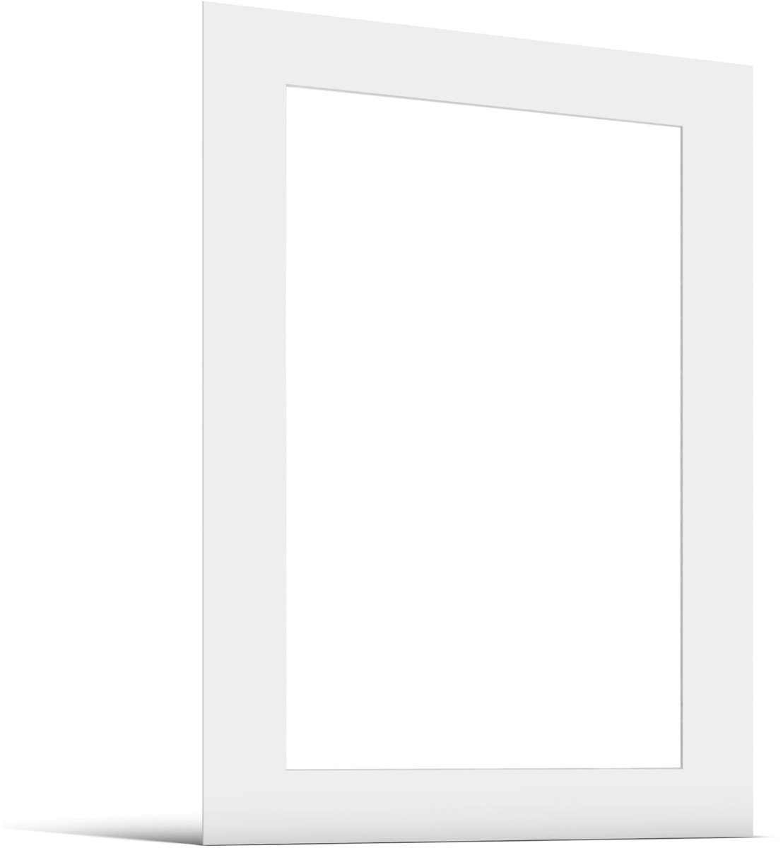 SnelShoppen - Passe-partout 40x50 cm voor A3 Foto - Wit - Dikte 1,5 mm - Perfect voor Fotolijsten, Decoratie en Cadeaus - Ideaal voor Thuis, Kantoor e